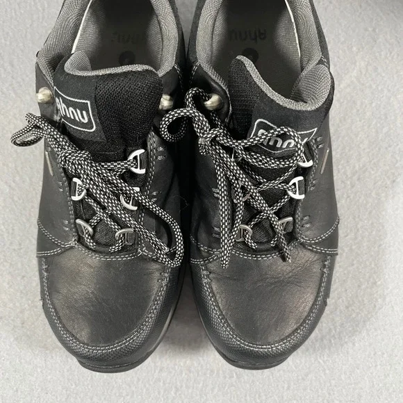 Ahnu Black montara ll Leather Waterproof Vibram Sole Hiking Trail Shoes Women 7 - Picture 7 of 12